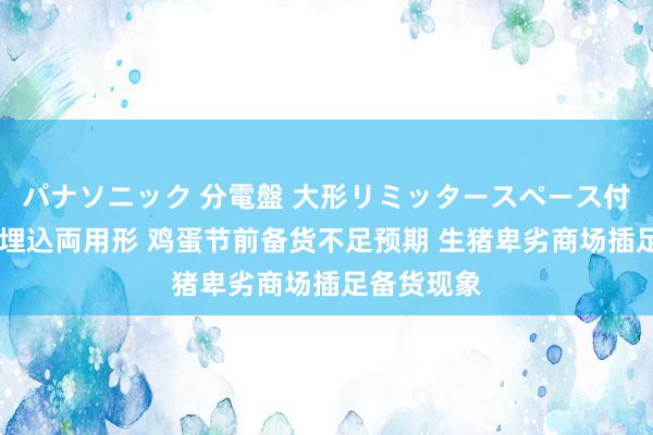 パナソニック 分電盤 大形リミッタースペース付 露出・半埋込両用形 鸡蛋节前备货不足预期 生猪卑劣商场插足备货现象