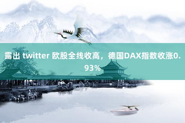 露出 twitter 欧股全线收高，德国DAX指数收涨0.93%