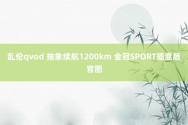 乱伦qvod 抽象续航1200km 金冠SPORT插混版官图