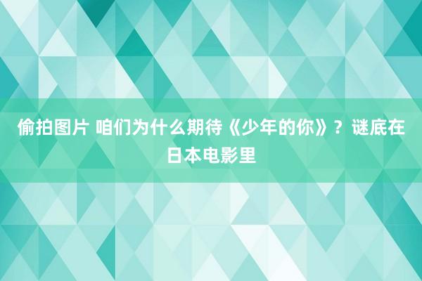 偷拍图片 咱们为什么期待《少年的你》？谜底在日本电影里